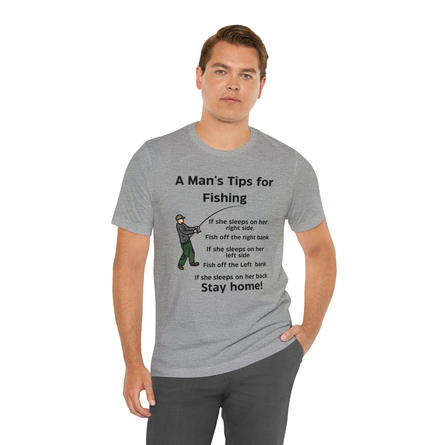 Fishing Tips Unisex Jersey Short Sleeve Tee