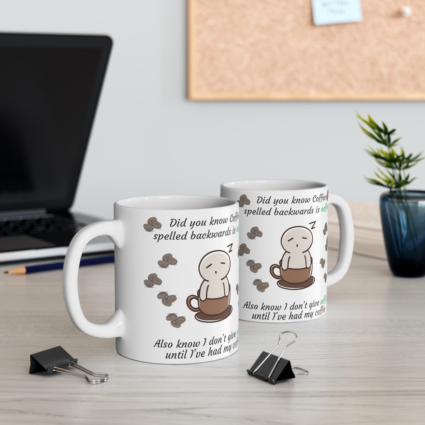 Coffee Spelled Backwards Eeffoc Coffee Mug